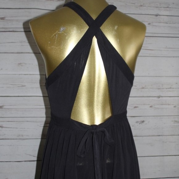 NWT Urban Outfitters Gray Goddess Maxi Dress sz M - Picture 3 of 6